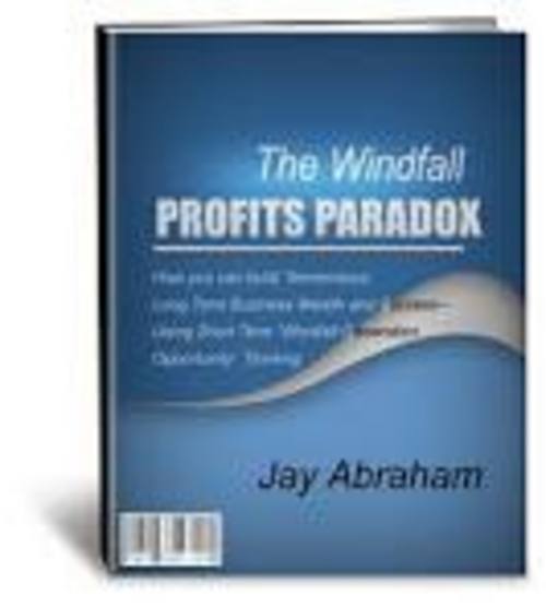 Product picture The Windfall Profits Paradox